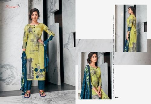 ZAIRA VOL-8 - Zaam Satin Heavy Quality, 2.5-2.5-2.25 Cut, Lime Green Color, Exclusive Pouch with Leather Bag Pack
