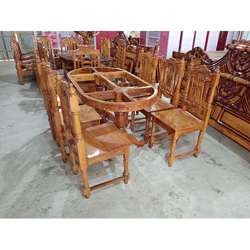 Dining Table With Chairs By BIHAR TIMBER