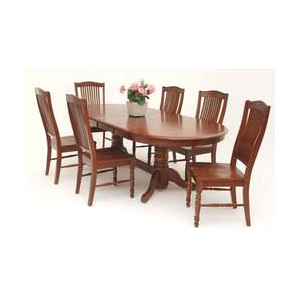 Wooden Dining Table With 6 Chairs