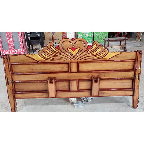 Mini Teak Wood Brown Custom Bed Headboard