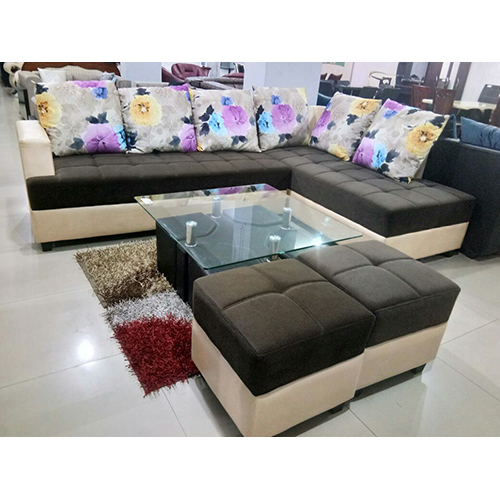 Designer L Shaped Sofa Set By AZAD FURNITURE