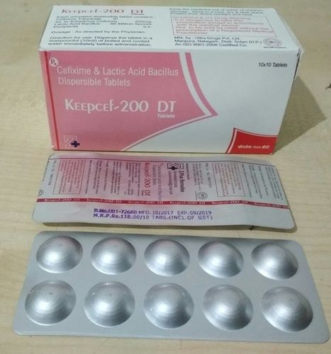 Cefixime 200Mg Wih Lacto Bacillus  Tablet Expiration Date: 2 Years