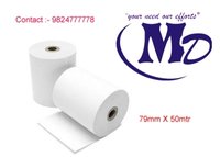 79 mm By 50 mtr Plain 48 GSM Thermal Paper Roll