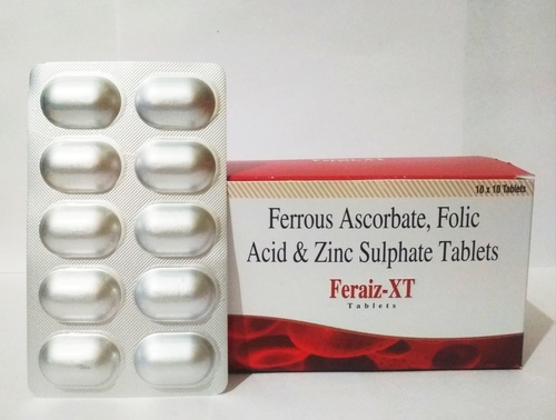 Ferrous Ascorbate Folic Acid Zinc Tablet
