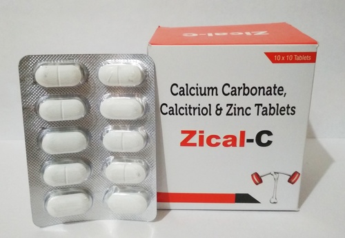 Calcitrial Calcium Carbonate Zinc Tablet