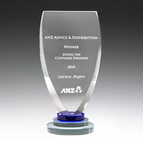 Modular Look Attractive Design Transparent Acrylic Trophies