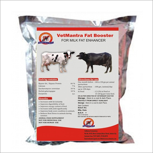 Vetmantra Fat Booster, Milk Fat Enhancer Cattle Feed Supplements By VETMANTRA FORMULATIONS