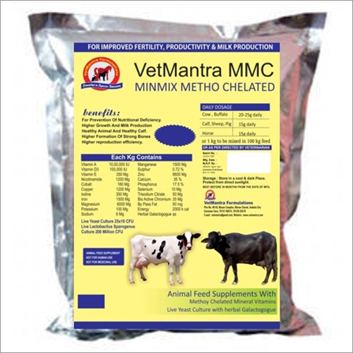Vetmantra Mmc, Mineral Mixture For Cow, Buffalo,sheep,goat And Other Large And Small Animals For Higher Growth And Milk Production, For Strong Bones And Higher Reproduction Efficiency