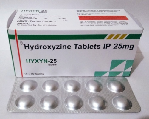 Hydroxyzine 25mg Tablet General Medicines