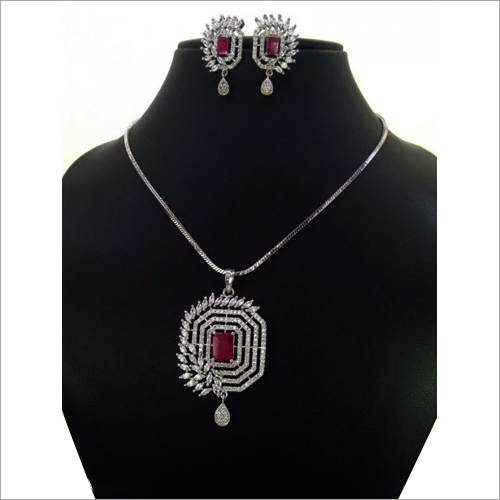 Fancy Indian Cz Pendants Set Gender: Women