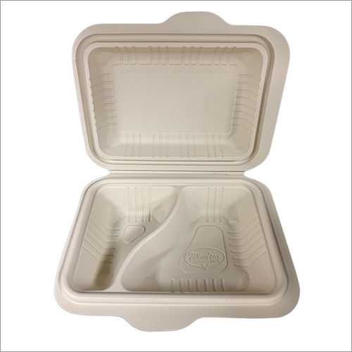 Disposable Cornstarch Clamshell Boxes