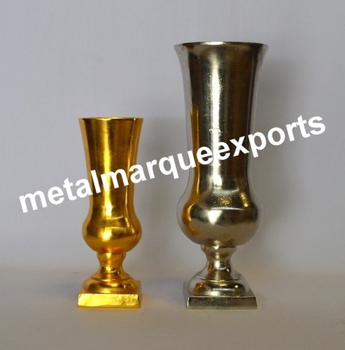 Nickel / Gold Plated big Floor Vases