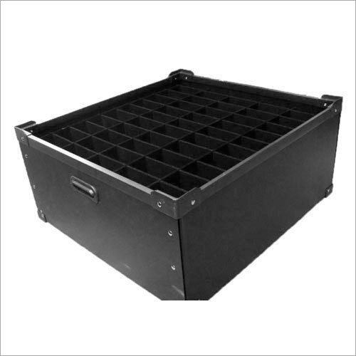 Esd Pp Corrugated Containers - Color: Black