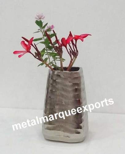 Nickel Plated fancy Flower Vase