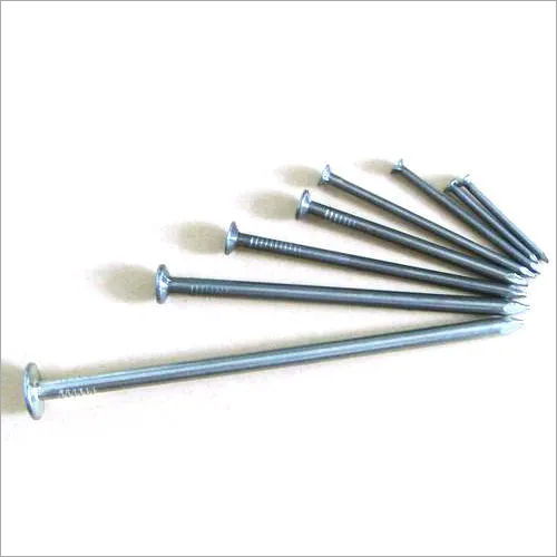 MS Wire Nail - Polished Stainless Steel, White Finish for Industrial and Commercial Use