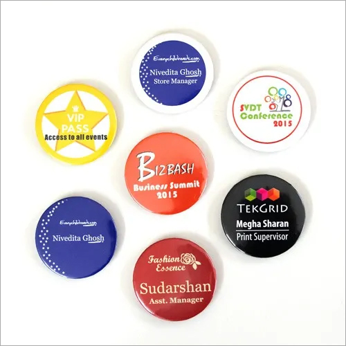 Round Printed Badge By CHAITRA ENTERPRIESES