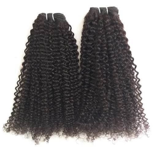 Peruvian Steam Curly double machine weft human hair extensions