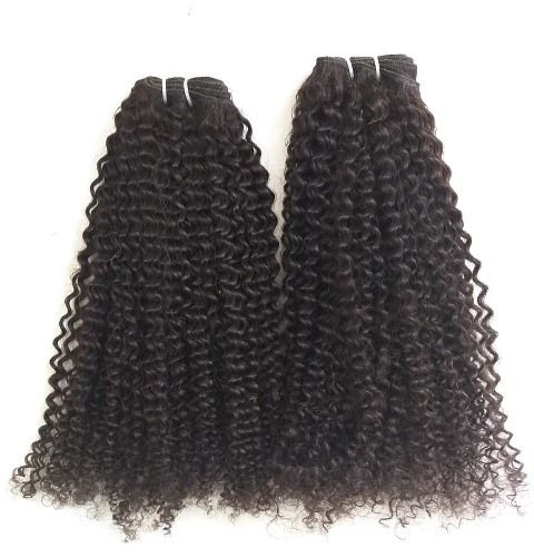 Peruvian Steam Curly double machine weft human hair extensions