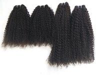 Peruvian Steam Curly double machine weft human hair extensions