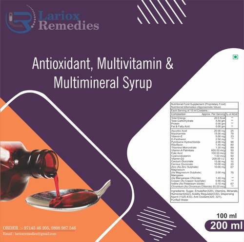 Antioxidant Multivitamin & Multimineral Syrup