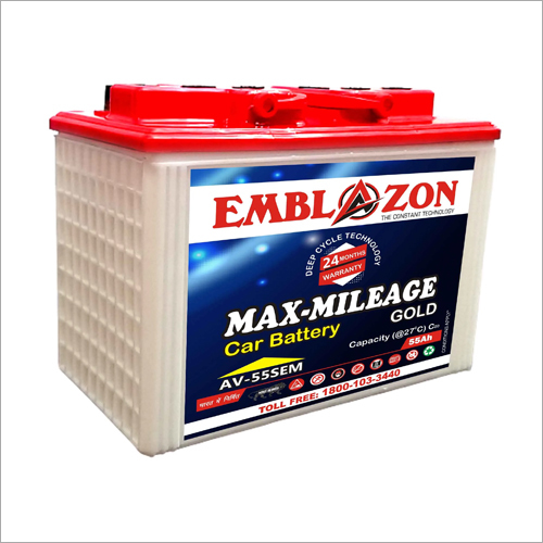 AV-55SEM Max Mileage 55Ah Car Battery