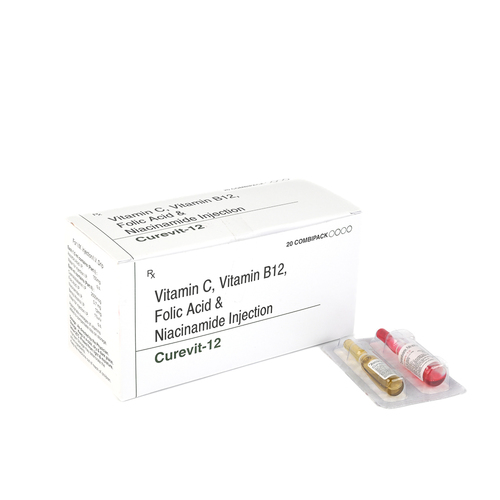 Curevit-12 Vitamin C, Vitamin B12, Folic Acid And Niacinamide Injection
