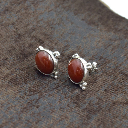 Silver Stone Earrings