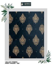 Velvet Digital Printed Fabric - 56 Inch Width, Ideal For Modi Jackets And Sherwanis, Huge Collection Available