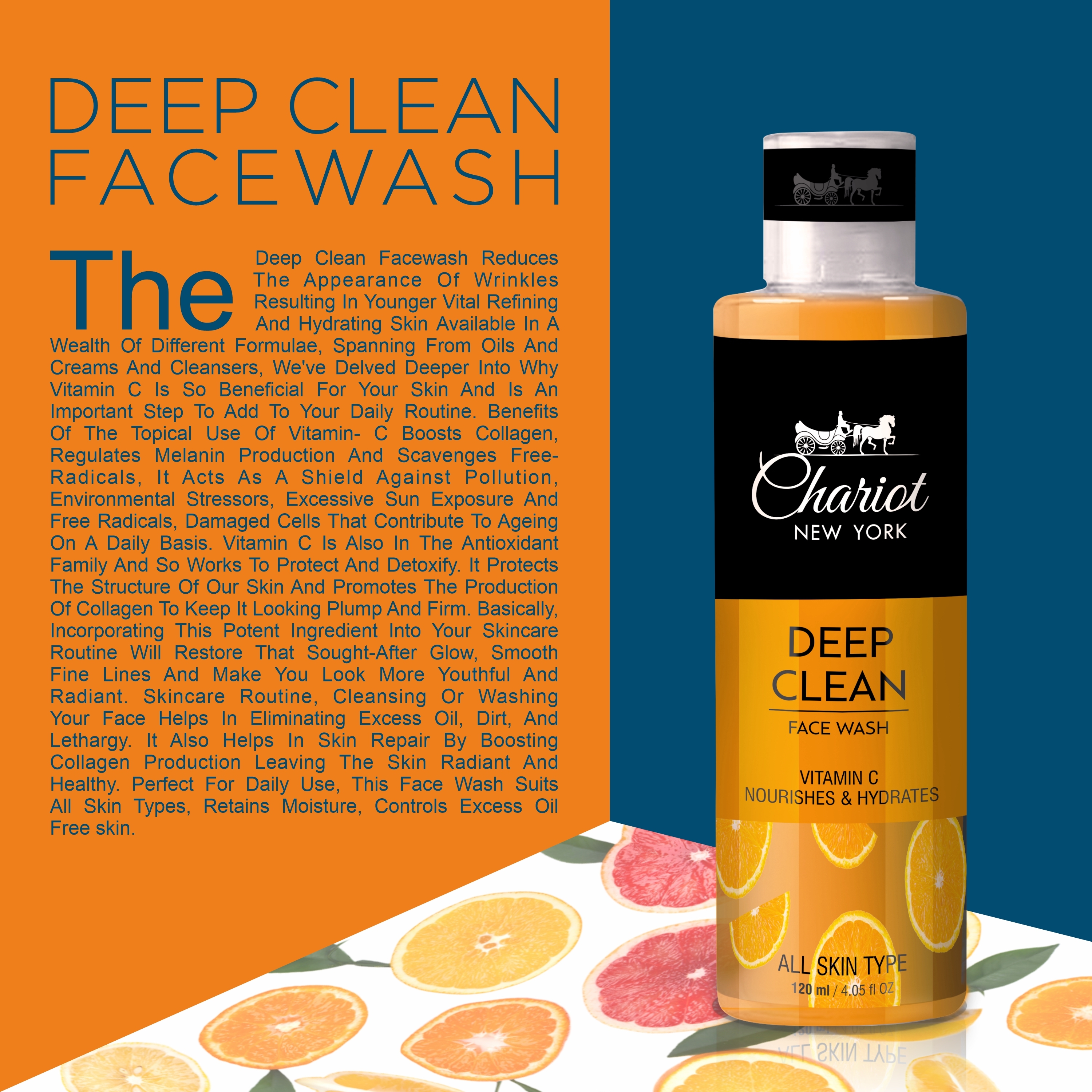Deep clean Vitamin C Face Wash