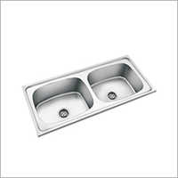 SS Oval Double Bowl Kitchen Sink