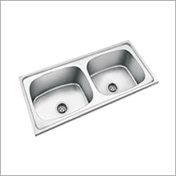 204 Stainless Steel Double Bowl Sink Size: 508Mmx406Mm