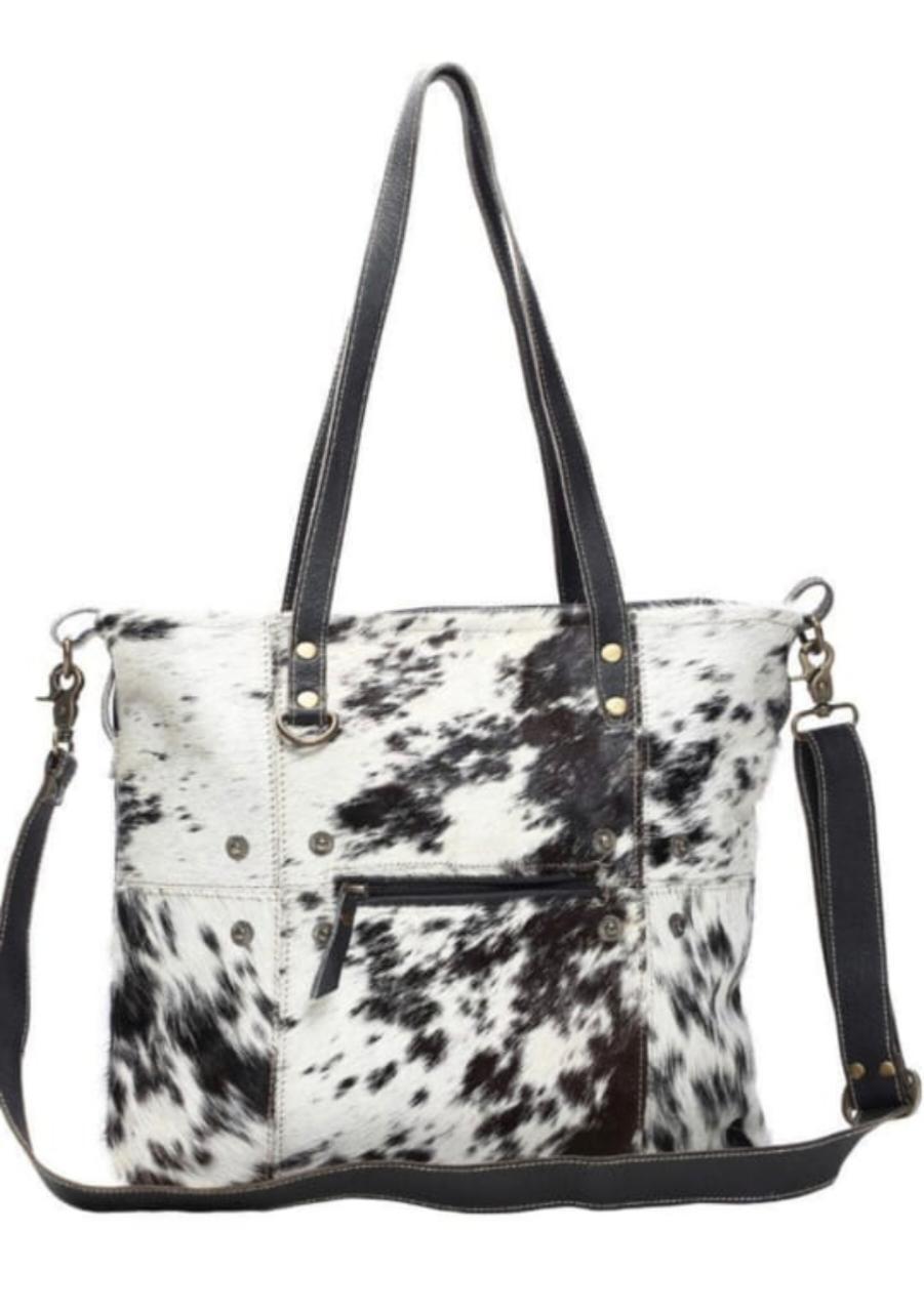 hair on leather bags