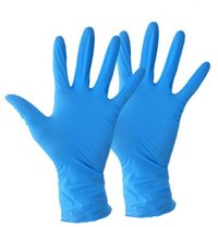 Blue Nitrile Powder-free Disposable Gloves - 8x5x2 Inches, 3.7 Gram Weight | Medical-grade, Textured Grip, Latex-free, Chemical Resistant, Suitable For Multiple Applications