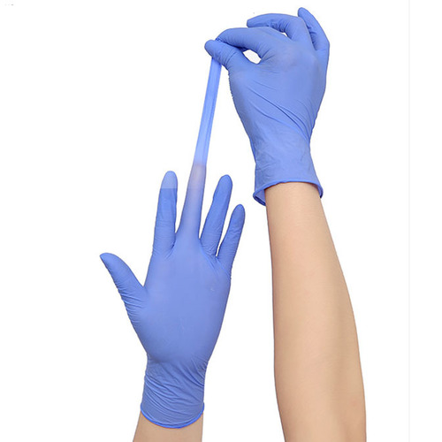 Blue Nitrile Powder-free Gloves Mediumweight Ambidextrous