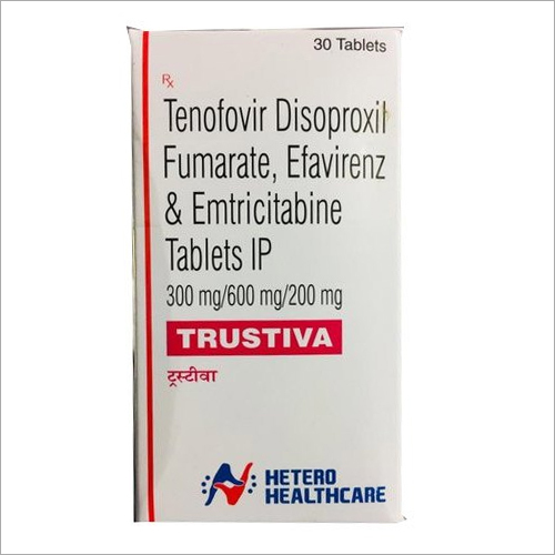 200 mg Tenofovir Disoproxil Fumarate Efavirenz & Emtricitabine Tablets IP