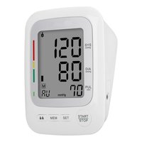 Digital Upper Blood Pressure Monitor - Lcd Display, 30-250 Mmhg Measurement Range | Battery Operated, Portable Arm Therapy Equipment