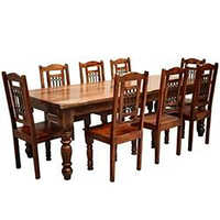 Bihar Timber Sheesahm Dining  With 6 Chairs