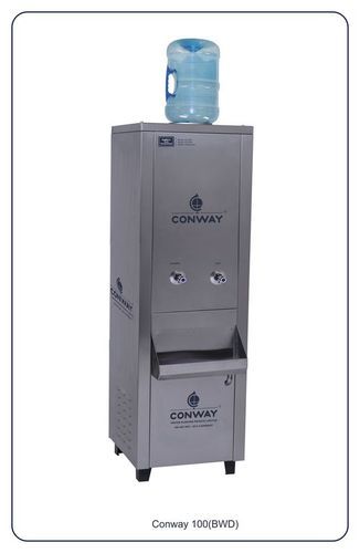  Conway Bwd 100 स्टेनलेस स्टील कमर्शियल बॉटल वाटर डिस्पेंसर - सामान्य और गर्म आयाम (L* W* H): 455 X 450 X 1370 mm मिलीमीटर (Mm)