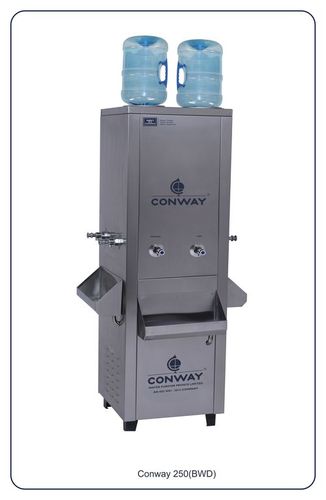 Conway Bwd 250 Stainless Steel Commercial Bottle Water Dispenser - Normal & Hot