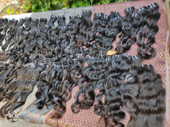 Raw Virgin Cuticle Aligned Bundles Indian Human Hair Extensions