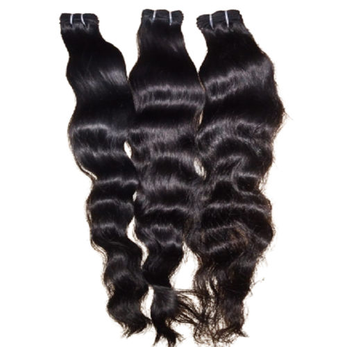 100% Unprocessed Virgin Human Hair Machine Weft Long Deep Wavy Hair - Application: Profesional