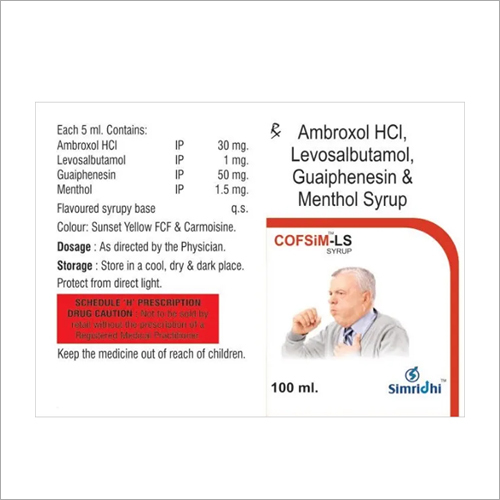 Ambroxol HCl Levosalbutamol Guaiphenesin And Menthol Syrup