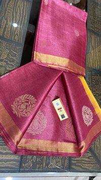 Silk Handloom Hand Border Saree