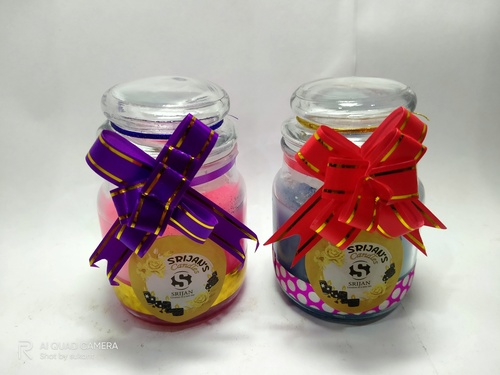 Premium Decorative Scented Jar Candles Burning Time: 20 Hours