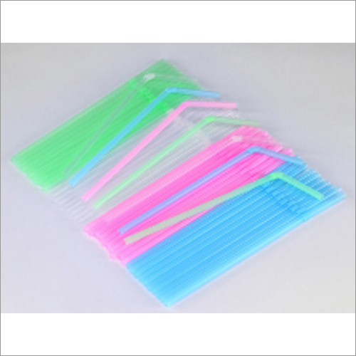 Plastic bag straw