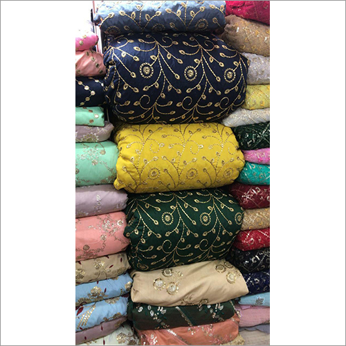 Booti Screen Print Zari Loom Textured Cotton Fabric