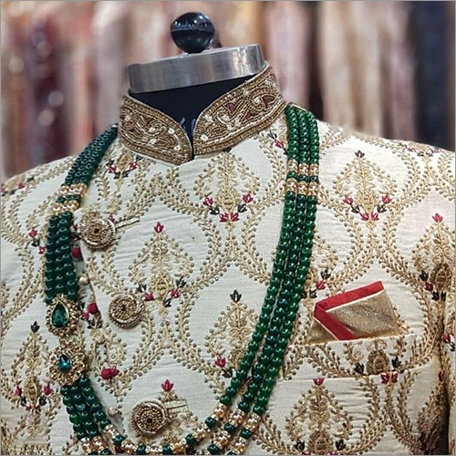 Embroidery Sherwani Fabric