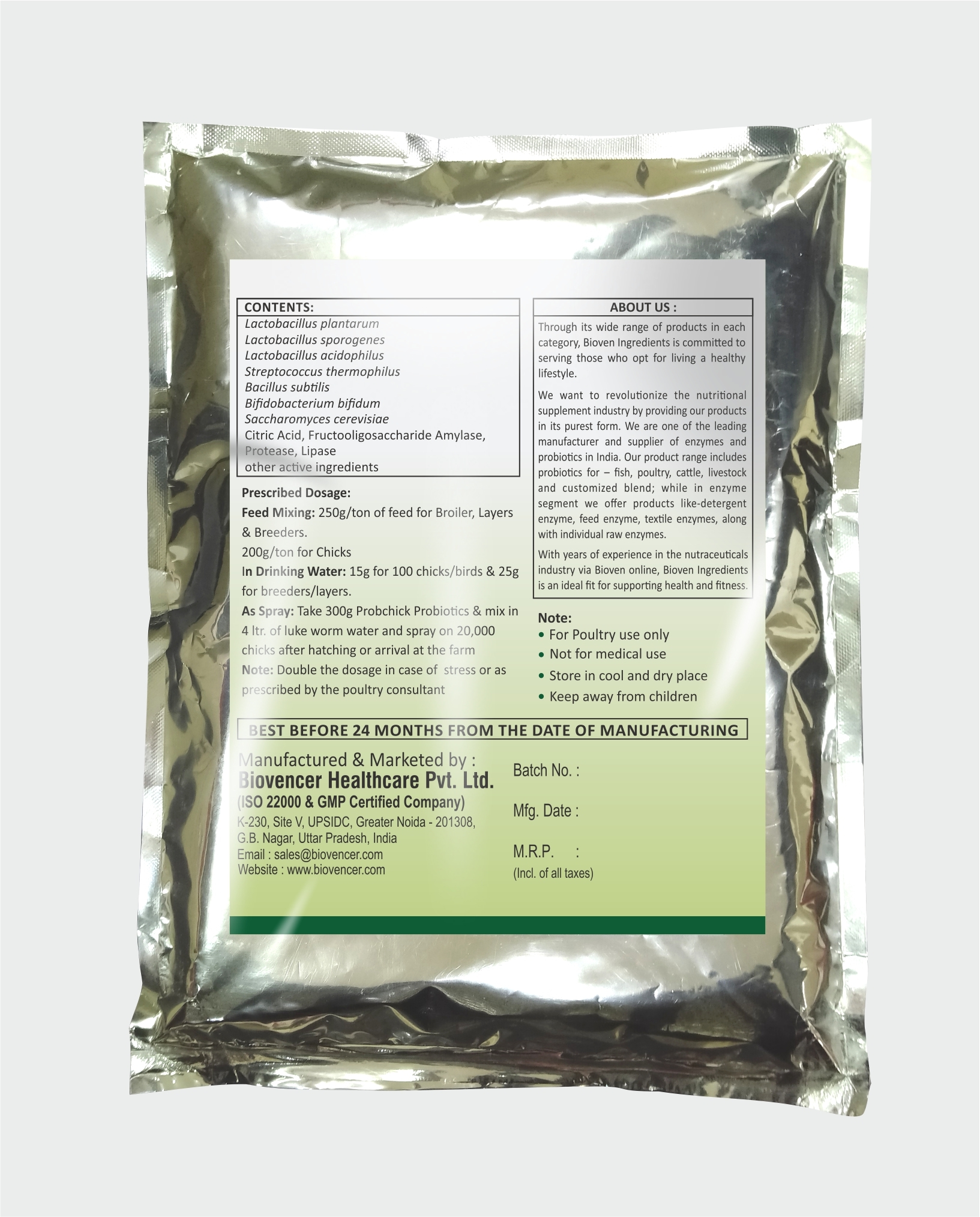 Probchick Poultry Probiotics