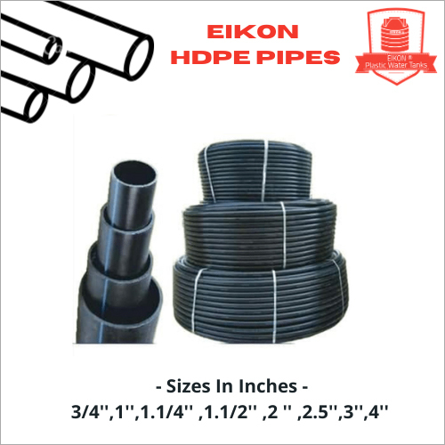 HDPE Pipes - 100 Meter Length | Black, Durable HDPE Material