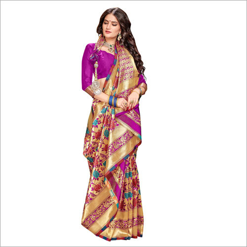 Silk Ladies Party Wear Banarasi Saree